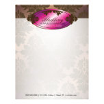 311-Sweet Blackberry  ChocolateTruffle Damask Letterhead Design