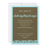 311-TAKING THE PLUNGE ENGAGEMENT invitations