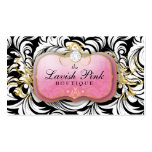 311-The Lavish Pink Plate | Diamond Business Card Templates