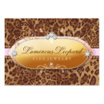 311-The Luminous Leopard Pink Trim Business Card Templates