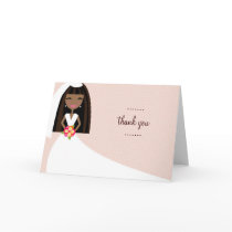 311-TOO CUTIE WEDDING THANK YOU AFRICAN AMERICAN