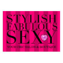 311 Tres Chic Pink Stripes Business Cards
