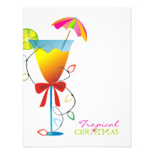 311-Tropical Paradise Christmas Luau Custom Announcement