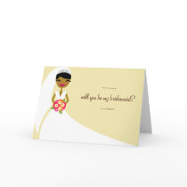 311-UPDO BRIDE Will You Be My Bridesmaid