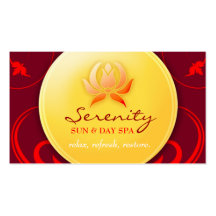 311-Warm Spa Delight Business Card Templates