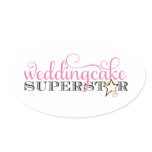 311 Wedding Cake Superstar Oval Stickers