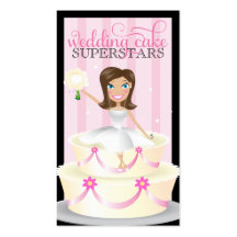 311 Wedding Cake Superstars Brunette Business Card