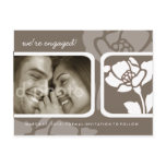 311-White Floral Imprint Save The Date