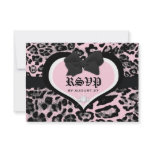 311 Wild at Heart Berry Flirt RSVP Custom Invitation