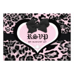 311 Wild at Heart Berry Flirt RSVP Custom Invitation