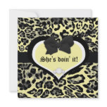311 Wild at Heart Playful Yellow Personalized Announcement