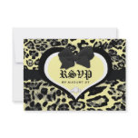 311 Wild at Heart Playful Yellow RSVP Custom Invites