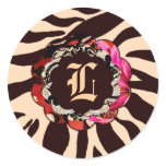 311-Wild Lily Pink Zebra Sticker