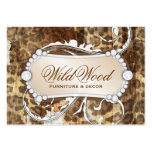 311 Wild Wood Leopard Print Chandelier Business Card