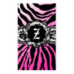 311-Zees Sexy Safari: Flamingo Fade Business Card Templates