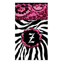 311- ZEES SEXY SAFARI: HOTT PINK BUSINESS CARD