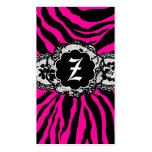 311-Zees Sexy Safari: NEON FLAMINGO BUSINESS CARD
