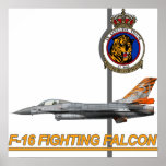 31st Squadron Tiger Belgian Air Force F-16 Print