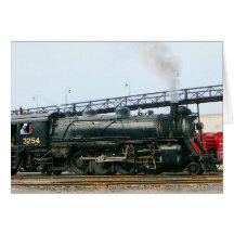3254 Steam Locomotive Greeting Card