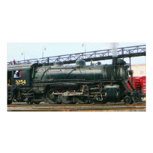3254 Steam Locomotive Photo Card