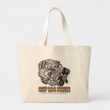 327 L84 Fuelie Corvette Engine Tote Bags