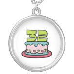 32 Year Old Birthday Cake Pendant