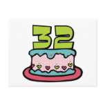 32 Year Old Birthday Cake Post Cards