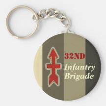 "32nd Infantry Brigade" Keychains