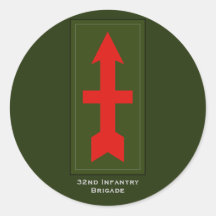 " 32nd Infantry Brigade" Round Sticker