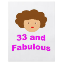33 and Fabulous! Flyer Design