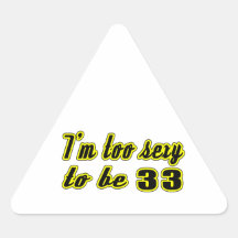 33 birthday design sticker