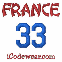 33 France Embroidered Hoodies