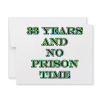 33 No prison time
