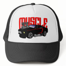 341 Cartoon Muscle Car Hats