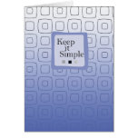 3507 Keep it Simple Squares Birthday Recovery Card