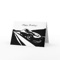 350Z car themed Birthday Card