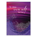 3517 To Thine Own Self Be True Swirl Birthday Cards