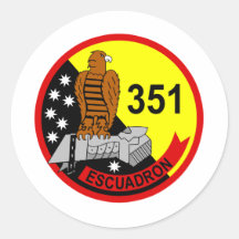 351 Edrón Round Sticker