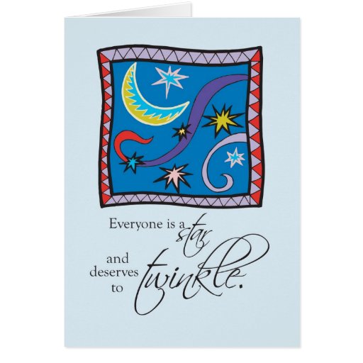 3524 Recovery Birthday Star Twinkle Card