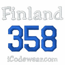 358 Finland Embroidered Hooded Sweatshirt