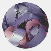 35 mm black and white film stickers