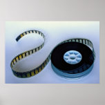 35mm blank film reel poster