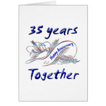 35th. Anniversary Greeting Card