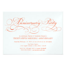 35th Anniversary | Party Invitation