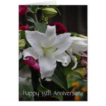 35th  Anniversary Template Card