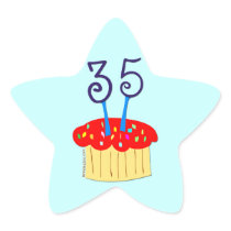 35th Birthday Sticker