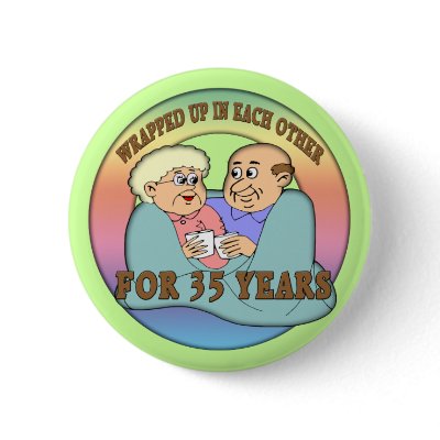 35th Wedding Anniversary Buttons by wedding_anniversary