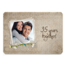35th Wedding Anniversary Open House Cards