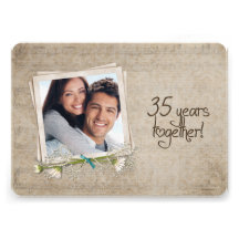 35th Wedding Anniversary Vow Renewal Invitation