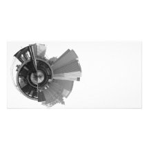 360 Degree Panoramic View of Brooklyn NYC Photo Cards